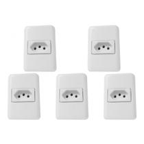 Kit C/5 - Sistema Perlex Branca (1 Tomada 20A) 3015Br Kit C/5 - Sistema Perlex Branca (1 Tomada 20A) 3015Br