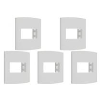 Kit C/5 - Sistema X Peesa Alfa Espelho Placa 4X2 1Ret.P3202 Kit C/5 - Sistema X Peesa Alfa Espelho Placa 4X2 1Ret.P3202