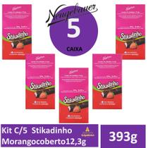Kit C/5 Stikadinho Morangocoberto12,3g