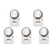 Kit C/5 - Timer Analogico Qualitronix Bivolt Qta01 Kit C/5 - Timer Analogico Qualitronix Bivolt Qta01