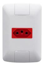 Kit c/ 5 tomada 20a vermelha c/ placa 4 x 2 aria tramontina