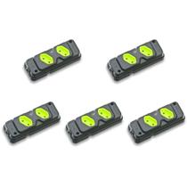 Kit C/5 - Tomada Barra Fiolux Dupla 2P 20A Preto Kit C/5 - Tomada Barra Fiolux Dupla 2P 20A Preto