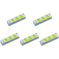 Kit C/5 - Tomada Barra Fiolux Tripla 20A 2 Polos+Terra ...