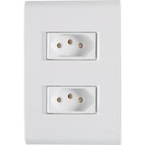 Kit c/ 5 tomada dupla 10a c/ placa 4 x 2 liz tramontina