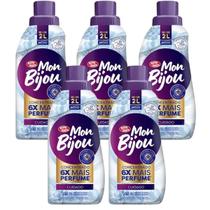 Kit C/ 5 Un. Amaciante Concentrado Mon Bijou Cuidado 500ml