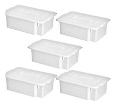 Kit C/5 Un Bandeja Caixa Acougue Padaria 12l C/tampa Kit C/5 Un Bandeja Caixa Acougue Padaria 12l C/tampa