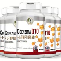 KIT C/5 Un. Coenzi ma Q10 Ubiquinona + L Triptofano 120 Cápsulas - Fits Life
