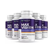 KIT C/5 Un. Max Vision 350mg 60 Caps+Vit A C E e Zinco Floral Ervas