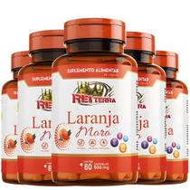 KIT C/5 Un. Suplemento Laran ja Moro Moro sil Zinco Vit. A Vit. C Vit. E Premium 60 Cáps Rei Terra