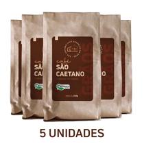 (KIT C/ 5 UNIDADES) CAFÉ ORGÂNICO EM GRÃOS SÃO CAETANO - 250g