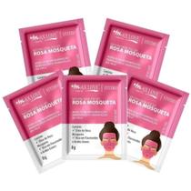 Kit c/5 Unidades de Máscara Facial Peel Off 8g Rosa Mosqueta Max Love