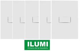 Kit c/5 unidades interruptor tecla simples linha i9