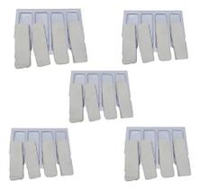 Kit C/5 Unidades Molde de Gesso Tipo Tijolinho - Branco Design Super Moderno Kit C/5 Unidades Molde de Gesso Tipo Tijolinho - Branco Design Super Moderno