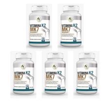 Kit C/5 Vitamina K2 Menaquinona 7 Mk7 - 120 Cáps - Fits Life