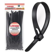 Kit C/50 Abraçadeira Nylon Reutilizável 7,6x200 mm Reforçada - Gadan