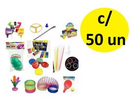 Kit c/ 50 Brinquedos Dia das Crianças Cosme Damião Sortidos