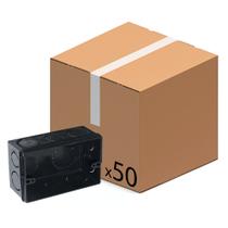 Kit c/ 50 Caixa de Luz 4x2 Embutir Preta Kit c/ 50 Caixa de Luz 4x2 Embutir Preta