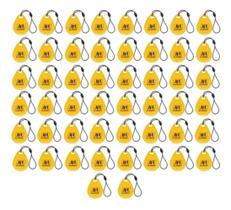 Kit C/ 50 Chaveiros De Proximidade Rfid 13,56mhz Jfl