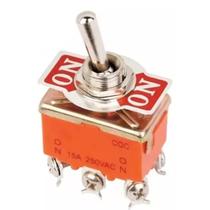 Kit c/50 chaves alavanca 2 posições, 6 term. trava 15a 250v