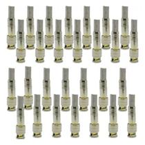 Kit C/50 Conectores Bnc Macho C/Mola P/Cabo 4Mm Cftv, S30Pb Kit C/50 Conectores Bnc Macho C/Mola P/Cabo 4Mm Cftv, S30Pb