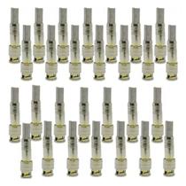 Kit C/50 Conectores Bnc Macho C/Mola P/Cabo 4Mm Cftv, S30Pb