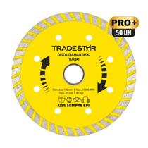 Kit C/ 50 Discos De Corte Diamantado Turbo 110x20mm 4" Pro Kit C/ 50 Discos De Corte Diamantado Turbo 110x20mm 4" Pro