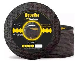 Kit C/ 50 Discos de Corte Fino Navalha 4.1X2X1,0X7/8 05789 Titanium Kit C/ 50 Discos de Corte Fino Navalha 4.1X2X1,0X7/8 05789 Titanium