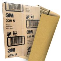 Kit C/ 50 Lixa Seco 326U Ouro Grão 320 HC000622106 3M Kit C/ 50 Lixa Seco 326U Ouro Grão 320 HC000622106 3M