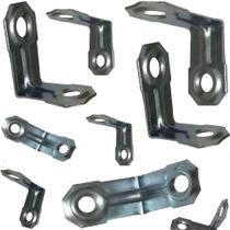 Kit C/ 50 Peças - Cantoneira Para Moveis 20x20mm Zincada