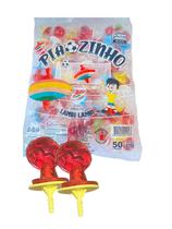 Kit c/ 50 Pirulitos com Piaozinho Lambi Lambi Doces