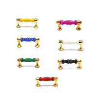 Kit C/ 50 Puxadores De Latinha Haste Dourado Várias Cores Kit C/ 50 Puxadores De Latinha Haste Dourado Várias Cores