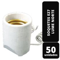 Kit C/ 50 Soquetes E27 Corneta 50W/75W/100W Lume Norte Kit C/ 50 Soquetes E27 Corneta 50W/75W/100W Lume Norte