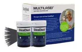Kit c/50 Tiras para Glicemia GlicoCheck Care Plus HC489 - Multilaser Saúde