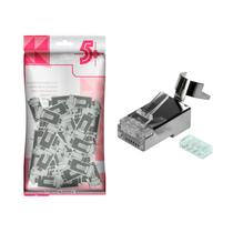 Kit c/ 50 Unidades Plug Conector Rede Cat7 Especial Original Kit c/ 50 Unidades Plug Conector Rede Cat7 Especial Original