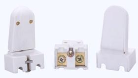 Kit c/ 50PC Base Lampada Fluor Tubolar 2a 600v Press G13 - Decorlux