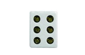 Kit c/ 50PC Conector Porcelana Tripol 10mm - Foxlux Kit c/ 50PC Conector Porcelana Tripol 10mm - Foxlux