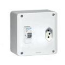 Kit c/ 5PC Caixa x/mw116e + tomada 3p sobrepor - 3p116 - i - eletromar