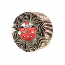 Kit c/ 5PC Roda de Lixa Grao 40 60x20 Haste 6mm - Mtx