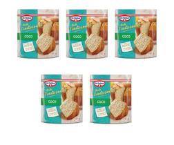 Kit c/ 5un Bolo Tradicional de Coco 400g - Dr. Oetker