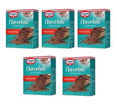 Kit c/ 5un Chocolate em Pó Solúvel Tradicional 200g - Dr Oetker