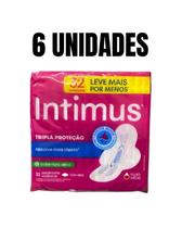 Kit C/6 Absorvente Tripla Proteção Cobertura Seca 32 und Intimus