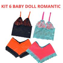 KIT c/ 6 Baby Doll Romantic - Strin Modas