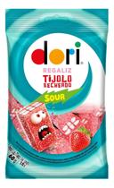 Kit c/ 6 Bala Dori Tijolo Recheado acida morango e creme 60g