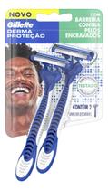Kit c/ 6 Barbeador Gillette Derma Protecao descartavel 2 un