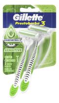 Kit c/ 6 Barbeador Gillette Prestobarba3 Comfortgel 2 un