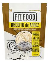 Kit c/ 6 Biscoito de Arroz Integral Quinoa e Linhaca Fit