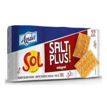 Kit c/ 6 Biscoito Sol Aguia Salt Plus de integral 360g