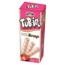 Kit c/ 6 Biscoito Tub-in Morango Montevergine 48g