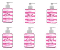 Kit C/ 6 Blow Girl Gel Sexo Oral 320Ml Hot Flowers