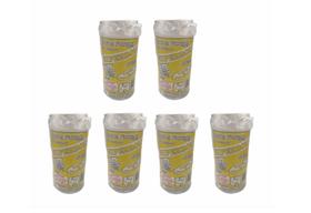 Kit c/ 6 Bobina Saco Plástico Picotada - Fundo Reto 16x30 Rolo C/500 Sacos - Para Alimentos / Padaria / Horti Fruti